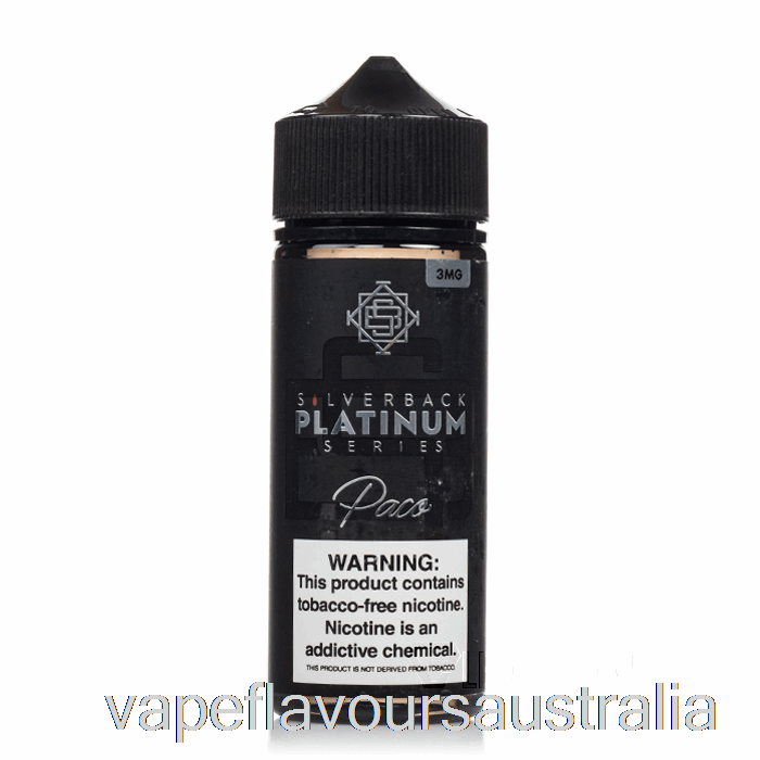 Vape Nicotine Australia Paco - Silverback Platinum Series - 120mL 0mg